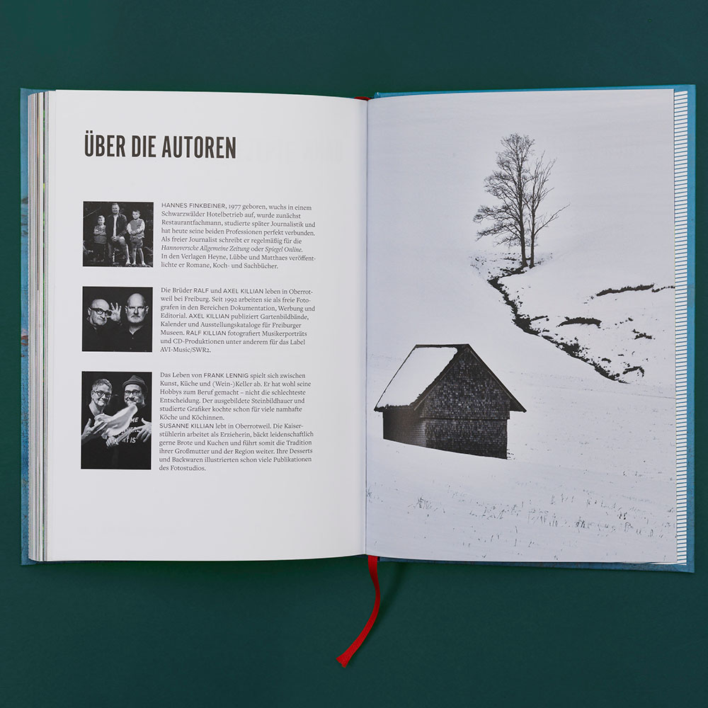 Doppelseite, Autoren,  Schwarzwaldbuch, 8 grad verlag, Freiburg