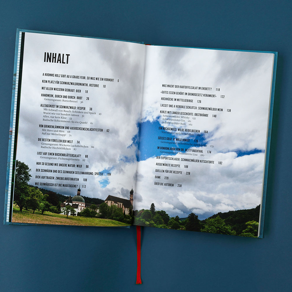 Inhaltsverzeichnis Schwarzwaldbuch, 8 grad verlag, Freiburg