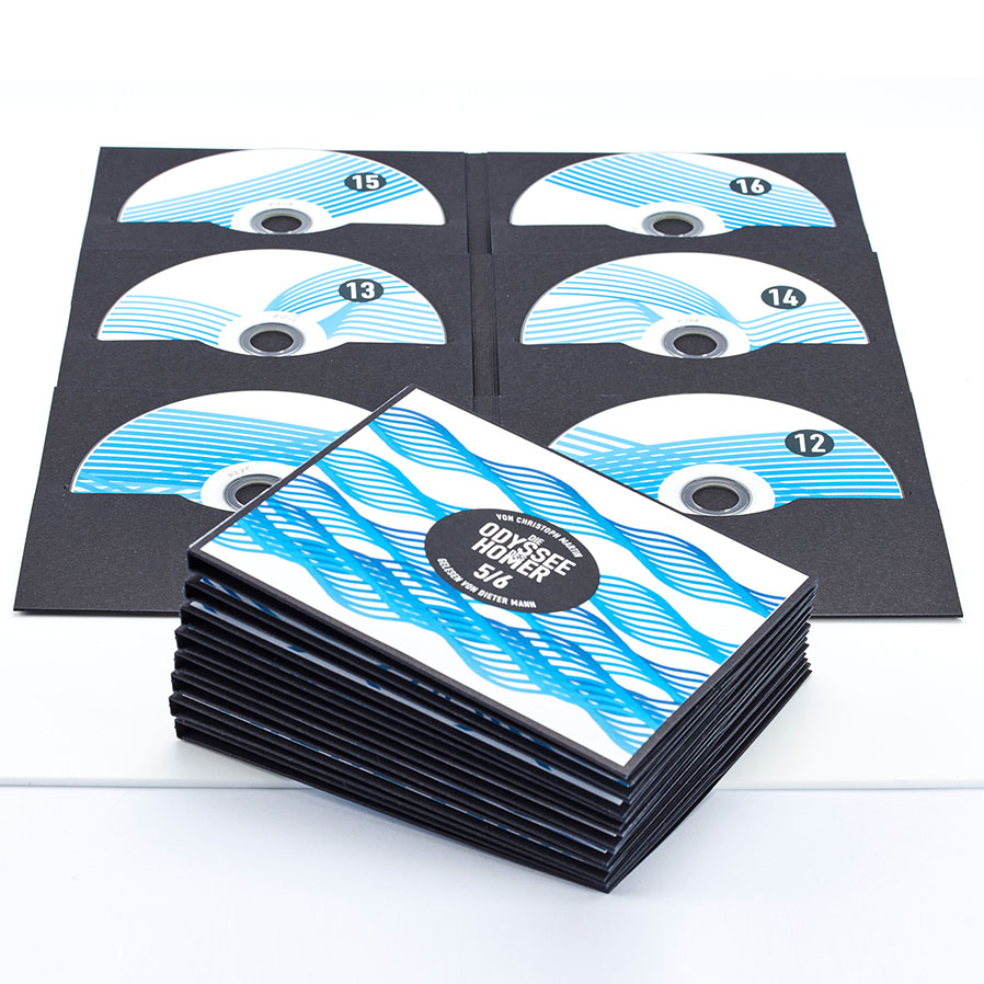 CD-Hüllen mit bedruckten CDs, Odyssee von Homer