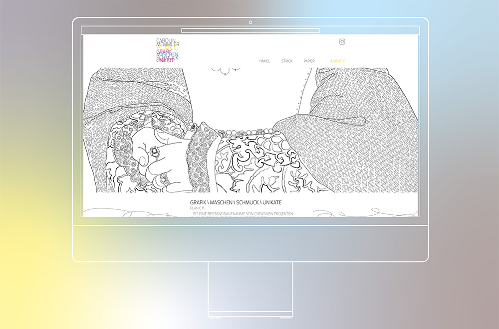 Website Caro-Plan-C, Desktop-Screen